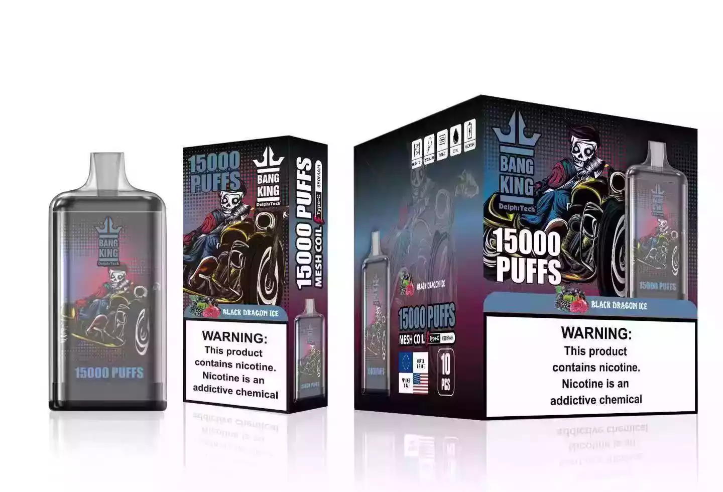 Bang King 15000 Puffs Disposable Vape 25 ml E-Liquid-Kapazität