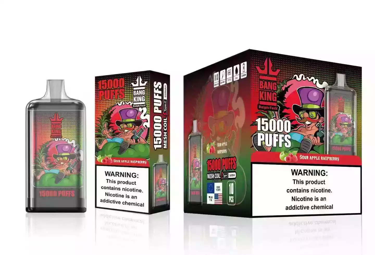 Bang King 15000 Puffs Disposable Vape 25 ml E-Liquid-Kapazität