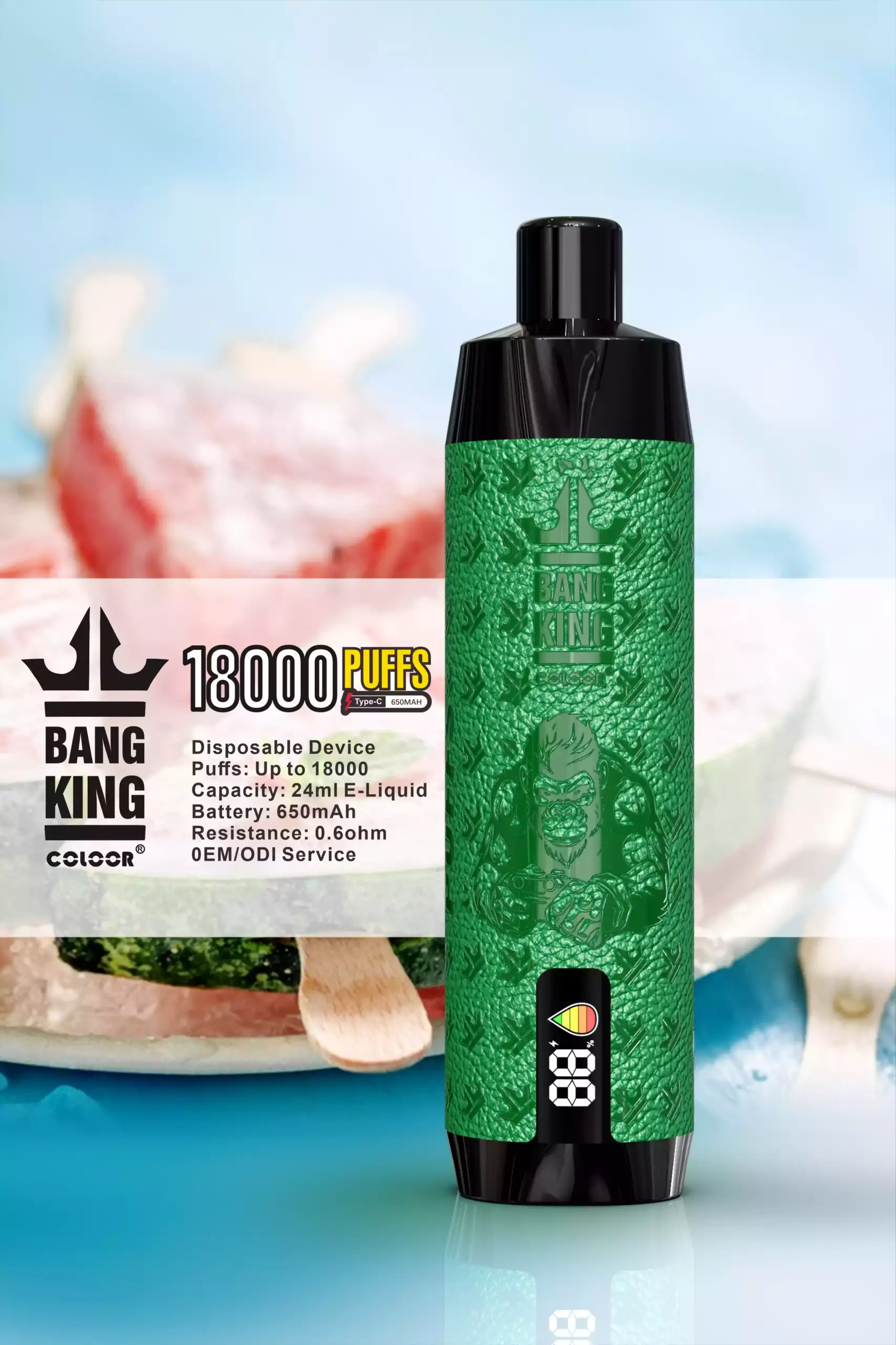 Bang King 18000 Puffs Disposable Vape mit 24 ml E-Liquid