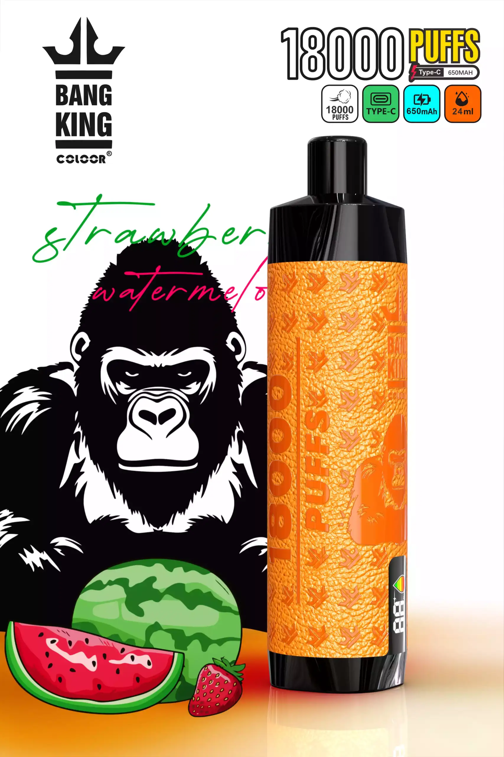 Bang King 18000 Puffs Disposable Vape mit 24 ml E-Liquid