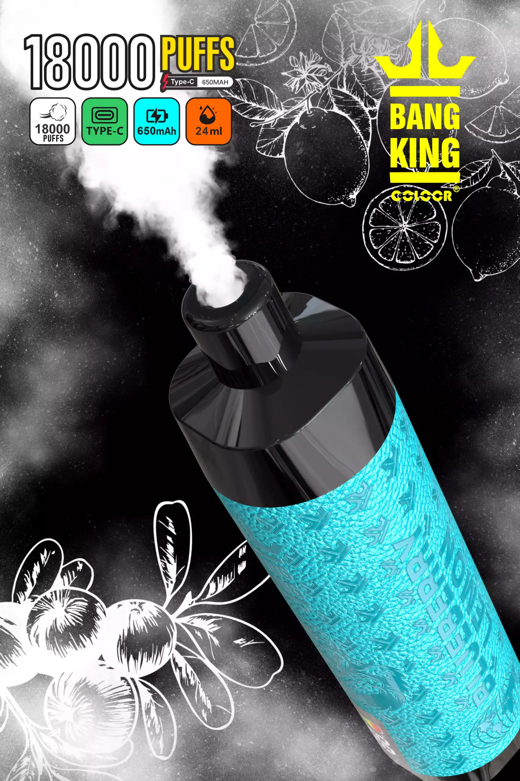 Bang King 18000 Puffs Disposable Vape mit 24 ml E-Liquid