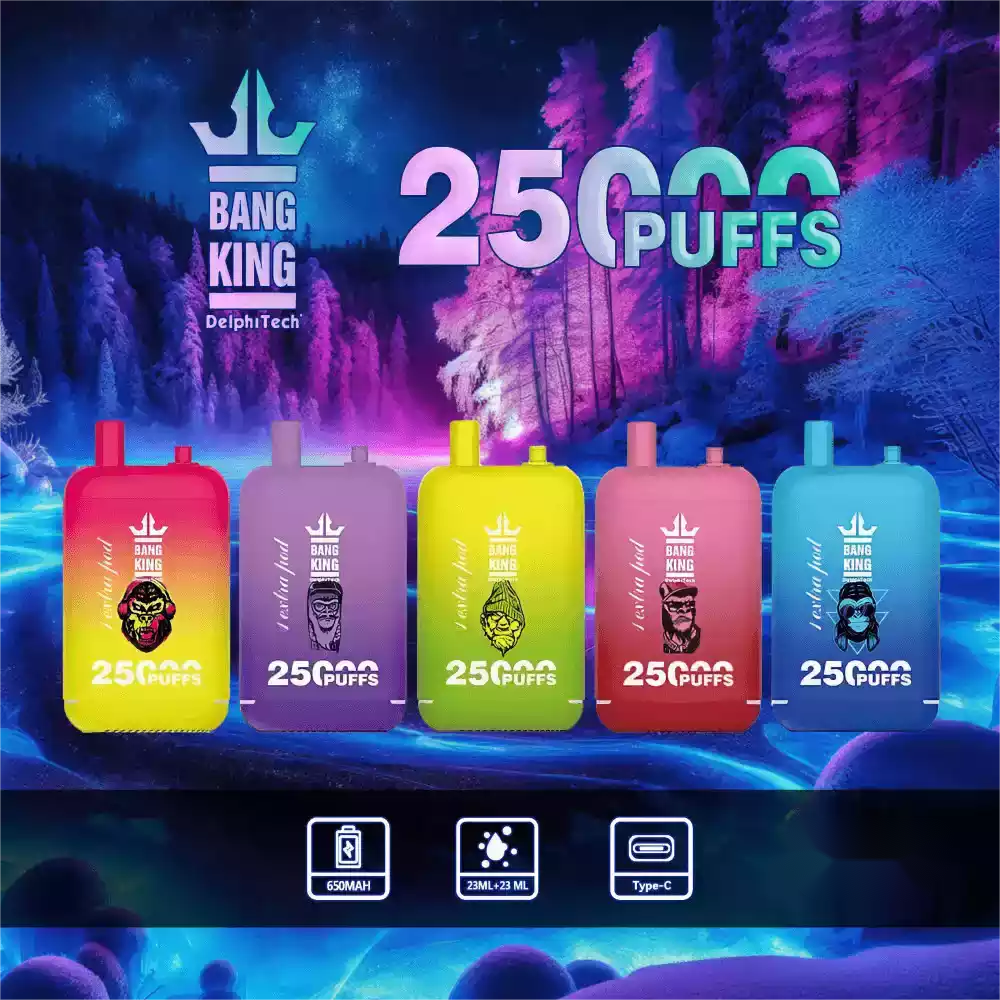 Bang King 25000 Puffs Disposable Vape bietet 4 ml Liquid