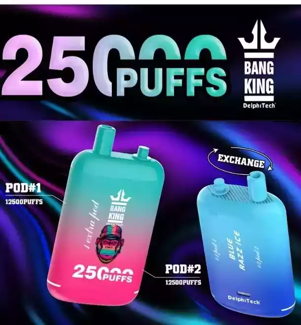 Bang King 25000 Puffs Disposable Vape bietet 4 ml Liquid