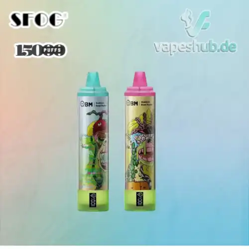 SFOG Qbm S89 Disposable Vape mit 15000 Zügen 25ml Liquid