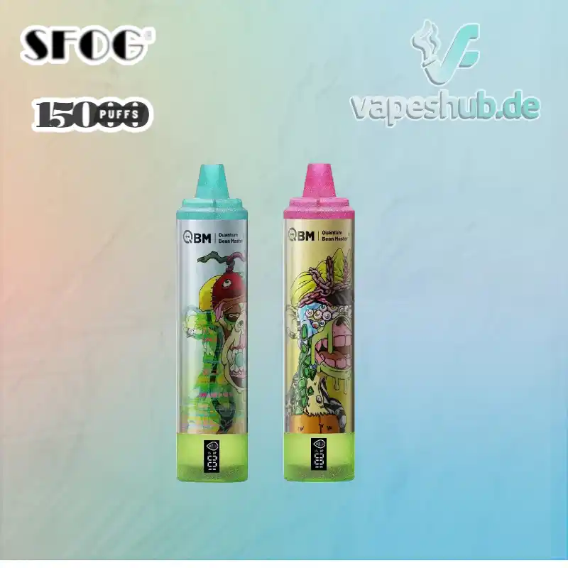 SFOG Qbm S89 Disposable Vape mit 15000 Zügen 25ml Liquid
