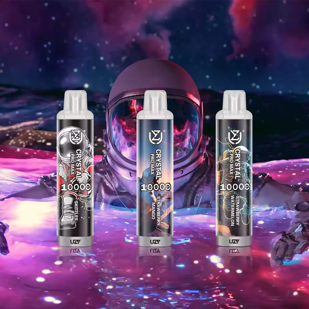UZY Crystal Pro Max 10000 Puffs Disposable Vape mit RGB Licht 16 ml Liquid