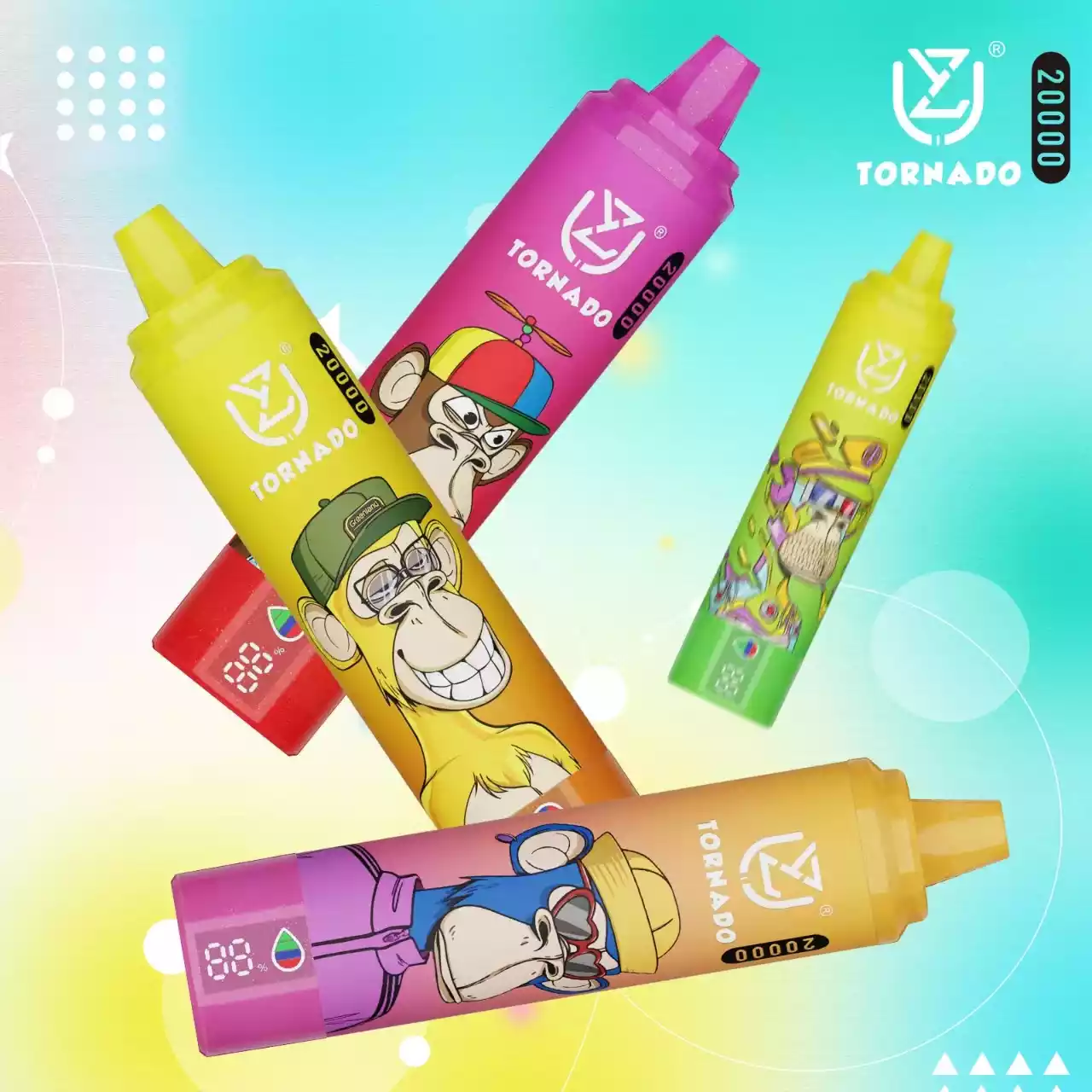 UZY Tornado 20000 Puffs Disposable Vape mit 28 ml Liquid