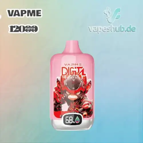 VAPME Digital 12000 Puffs Disposable Vape mit 20 ml Liquid